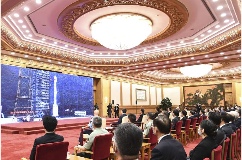 China celebrates completion of rival sat navigation system