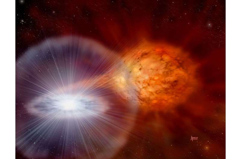 Class of stellar explosions found to be galactic producers of lithium