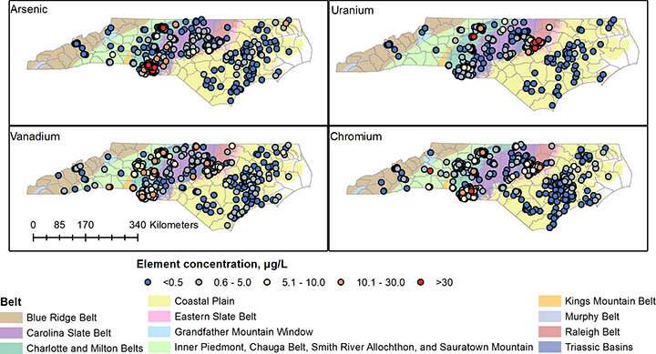 Co-occurring contaminants may increase NC groundwater risks