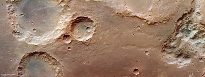 Creating chaos: Craters and collapse on Mars