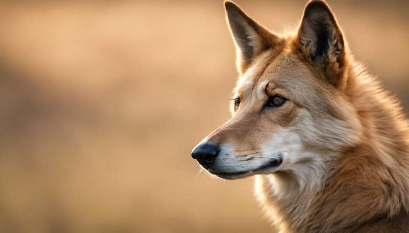 Cross-country dingoes have differently shaped heads