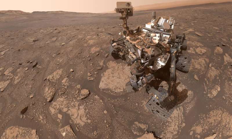 Curiosity takes selfie with 'Mary Anning' on the red planet