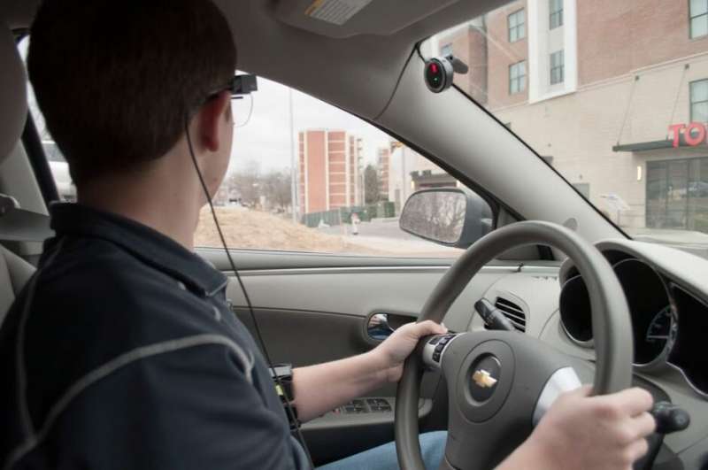 Drivers respond to vehicle pre-crash warnings with levels of attentive 'gaze'