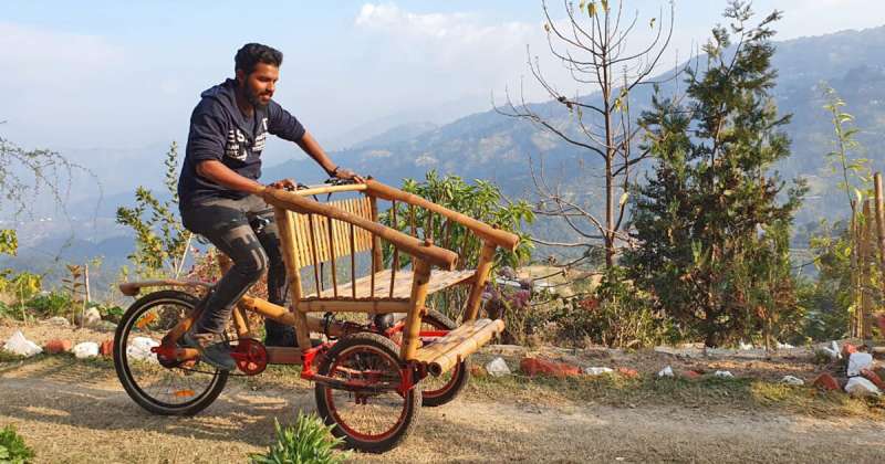 Eco-bike aims to cut pollution in Kathmandu