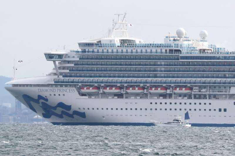 Eight people on the Diamond Princess cruise ship, which arrived at Yokohama Bay, have symptoms such as fever and quarantine offi