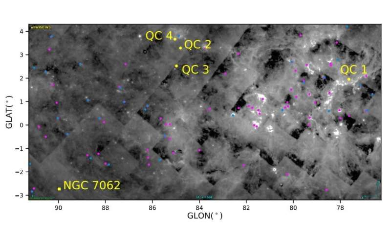 Four new open clusters detected in the Cygnus Cloud
