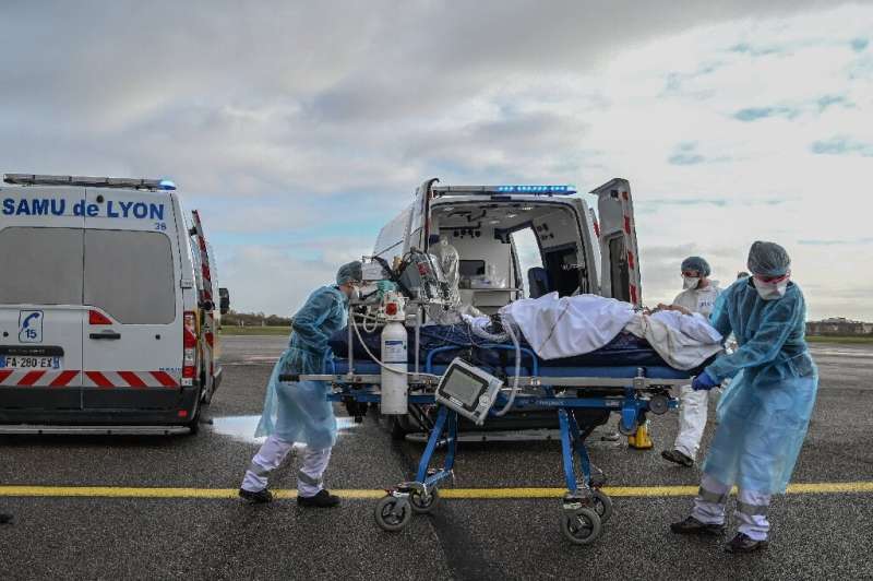 France is using aircraft to transfer patients between hospitals amid its new wave of cases