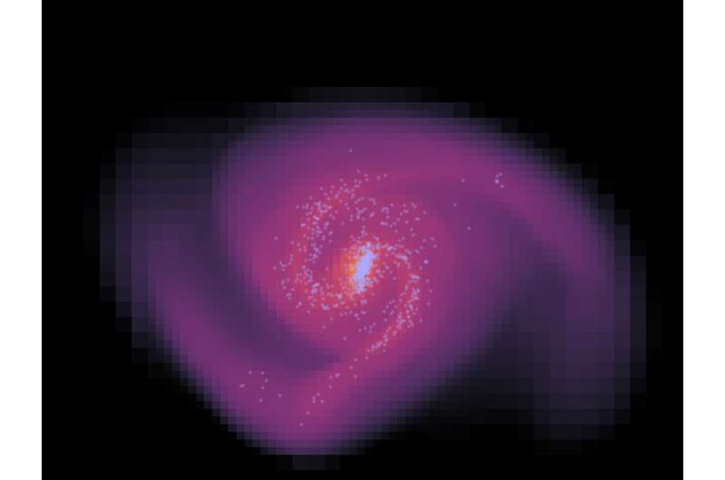 Galaxy formation simulated without dark matter