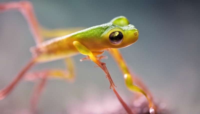 Glass frogs, ghost shrimp and clearwing butterflies use transparency to evade predators