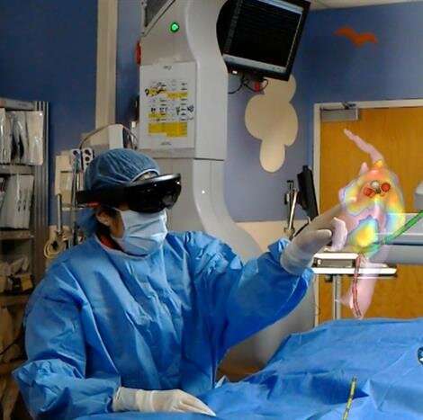 Holograms help physicians during cardiac procedure
