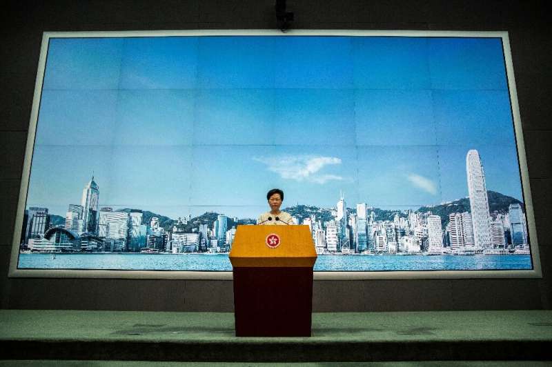 Hong Kong Chief Executive Carrie Lam, who up until the imposition of the law in Hong Kong refused to talk about it, says her gov