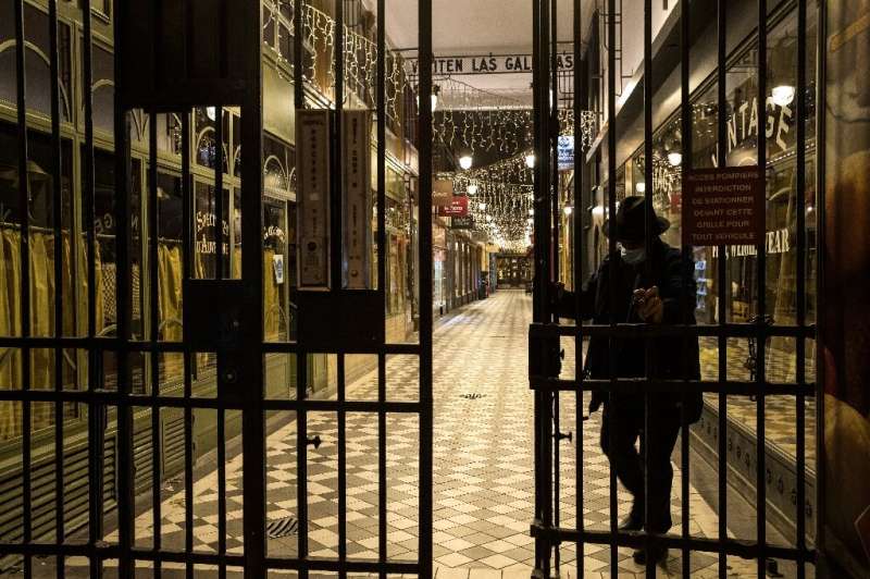 In France, shops shut at 8:00 pm as part of a new overnight curfew