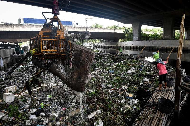 In Thailand's urban areas plastic food containers, cutlery and bags have piled up, clogging canals and rivers