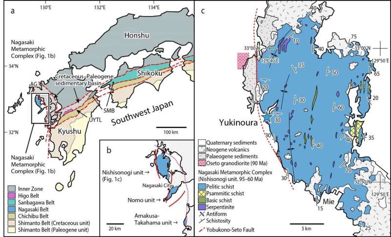 Japan's geologic history in question after discovery of metamorphic rock microdiamonds