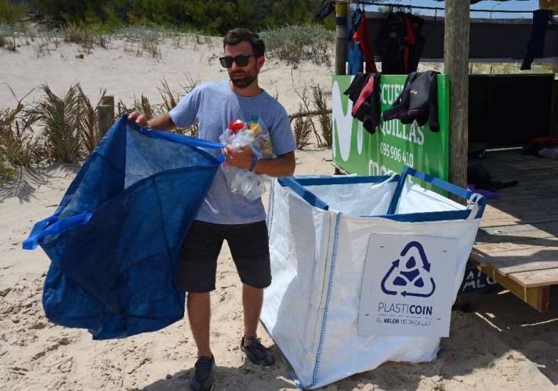 Juan Rivero is the co-founder of the &quot;Plasticoin&quot; project that aims to encourage plastic recycling in Uruguay