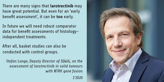Larotrectinib in tumours with NTRK gene fusion: Data are not yet sufficient