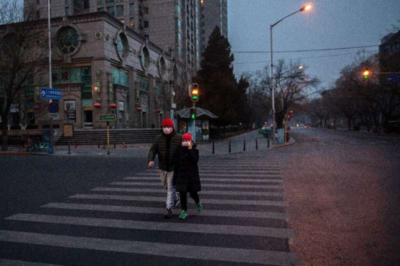 Many streets in Beijing are nearly empty amid fears over the coronavirus epidemic—with the death toll soaring above 100, China a