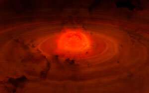 Massive protostar keeps growing despite ionization heating by ultraviolet light