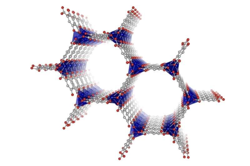 Metal-organic frameworks can separate gases despite the presence of water