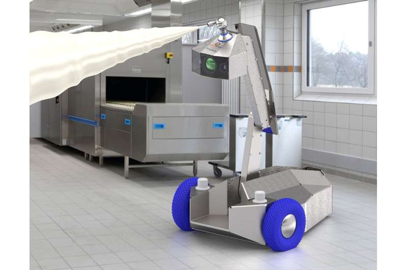 Mobile robot cleaner takes production hygiene to a  higher level