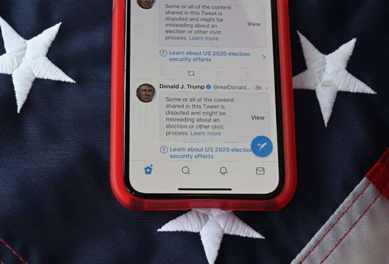 Multiple tweets from US President Donald Trump in the days following the November 3, 2020 election were marked by warning labels