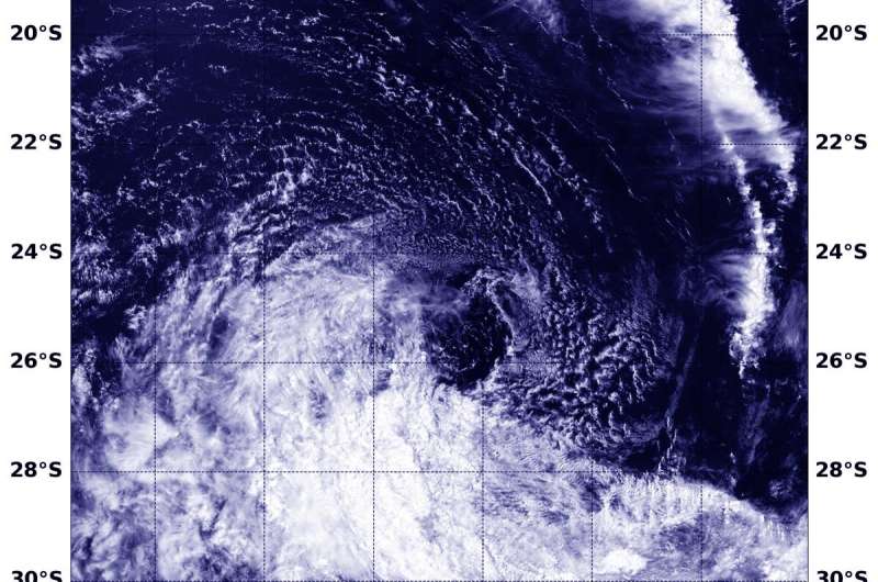 NASA finds Tropical Cyclone Diane's quick fade