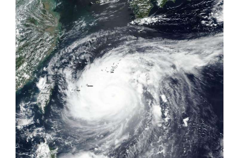 NASA finds Typhoon Maysak moving near Okinawa, Japan
