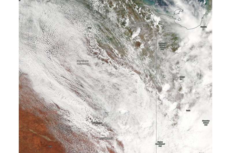 NASA tracks ex-Tropical Cyclone Esther over Northern Territory