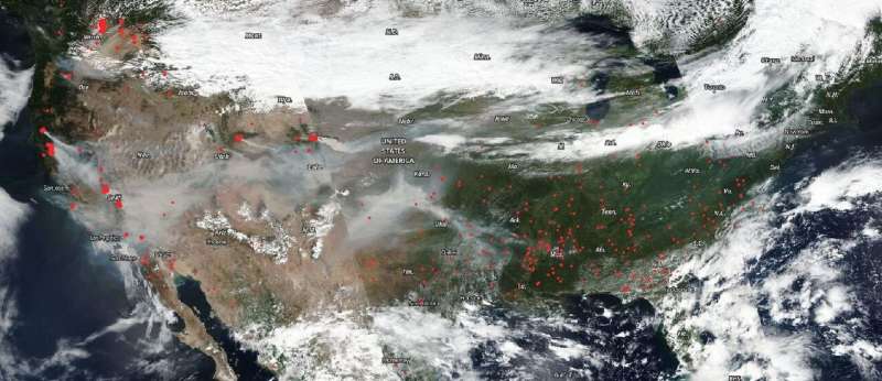 NOAA-NASA Suomi NPP captures fires and aerosols across America
