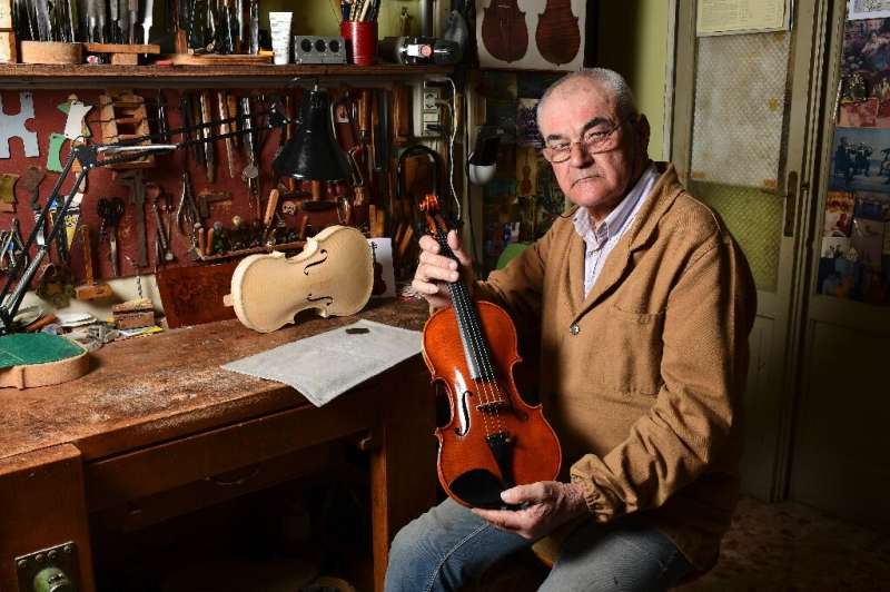 One of Cremona's oldest luthiers, Hungary's Stefano Conia, aged 74, says 'If I stopped making violins, life for me would be over