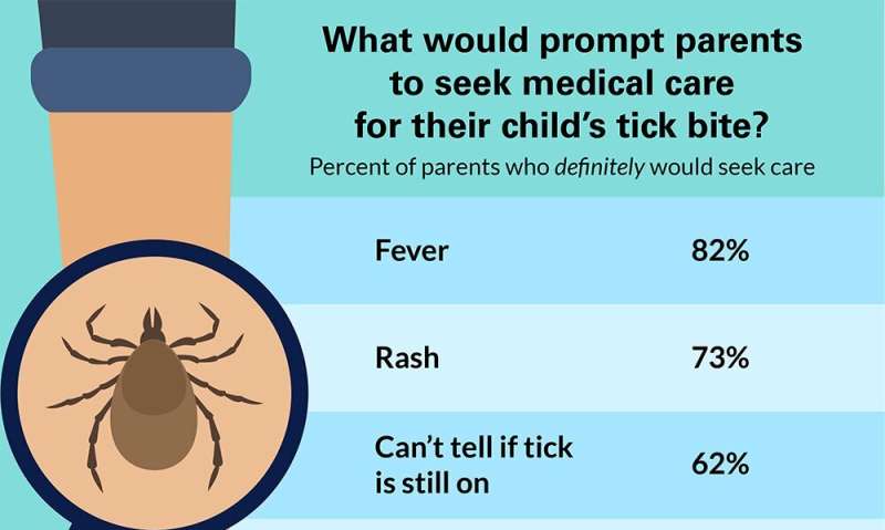 Parents twice as likely to be concerned about ticks than of mosquitoes