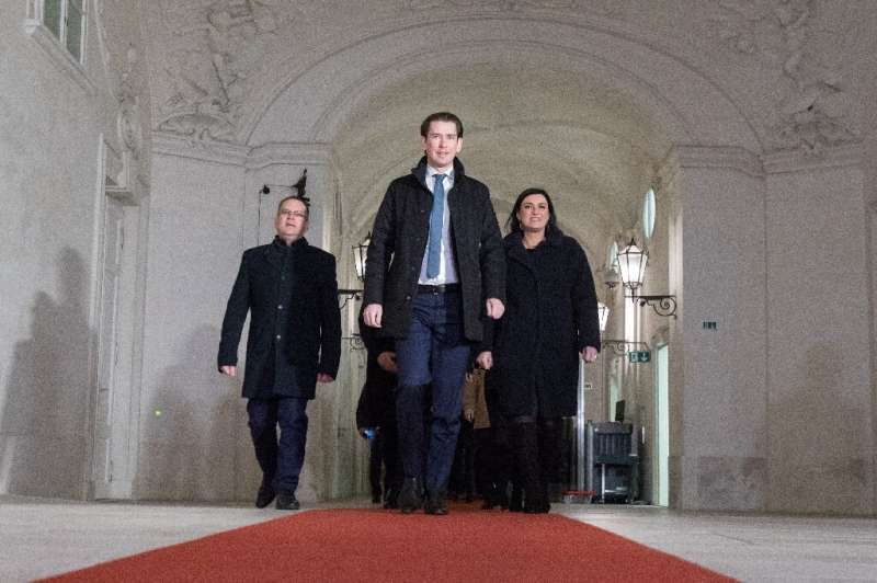 People's Party (OeVP) leader Sebastian Kurz says his two-party coalition will 'protect the climate and borders'