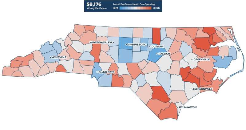Research collaborative releases new collection of North Carolina health care spending data