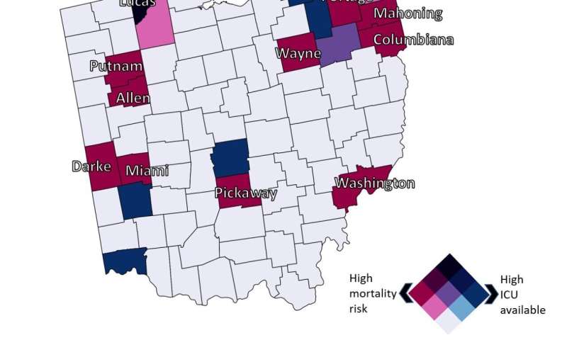 Residents in some Ohio counties face greater risk from COVID-19