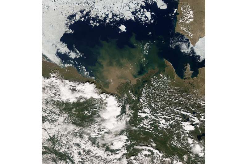 Rivers melt Arctic ice, warming air and ocean