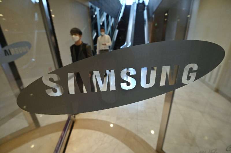 Samsung, whose company showroom in Seoul is pictured, has overall turnover equivalent to a fifth of South Korea's national gross