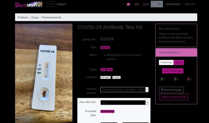 Sketchy darknet websites are taking advantage of the COVID-19 pandemic – buyer beware