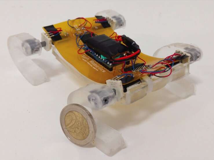 SQuad: a miniature robot that can walk and climb obstacles
