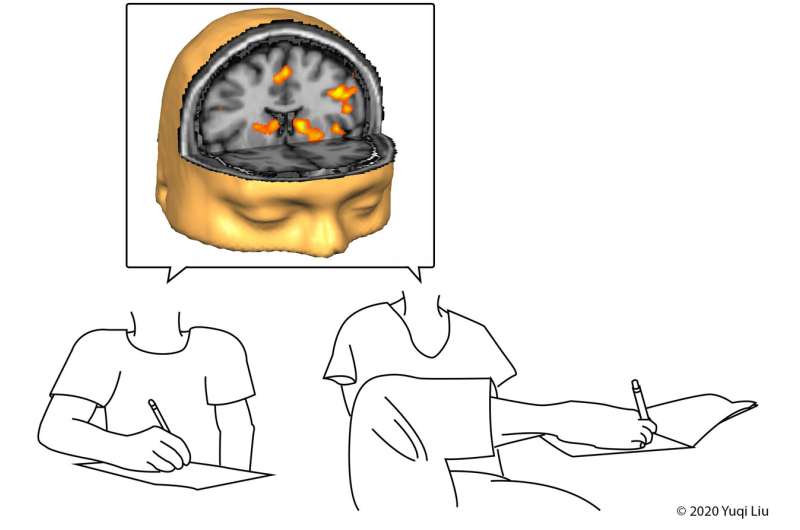 Study of reaching and grasping with hand or foot reveals novel brain insights