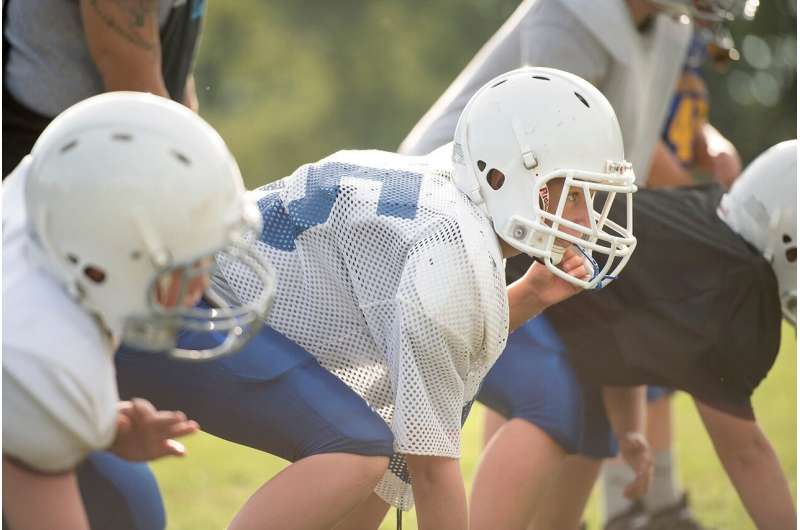 Study provides the first data on concussion risk in youth football