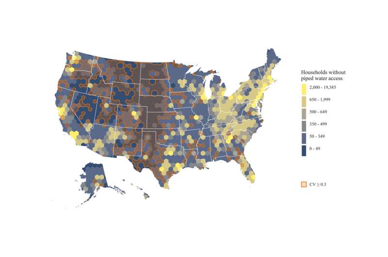 Study shows over 1.1 million urban people in US live in homes without proper indoor plumbing