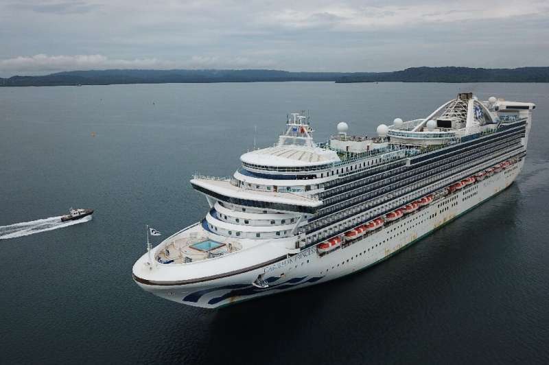 The 'Caribbean Princess' cruise ship in Colon, Panama, on May 28, 2020: such vessels will be banned from Canadian waters until O