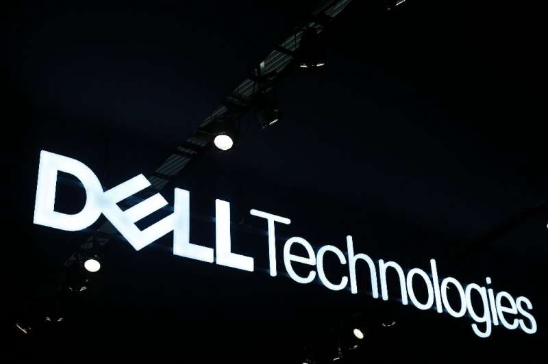The Dell Technologies logo is displayed at the Mobile World Congress (MWC) in Barcelona on February 26, 2019.Phone makers will f