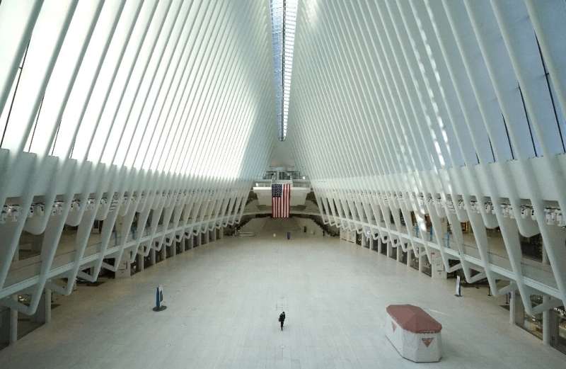 The Oculus, a major New York City ground transporation hub at the World Trade Center, could see more people again when lockdown 