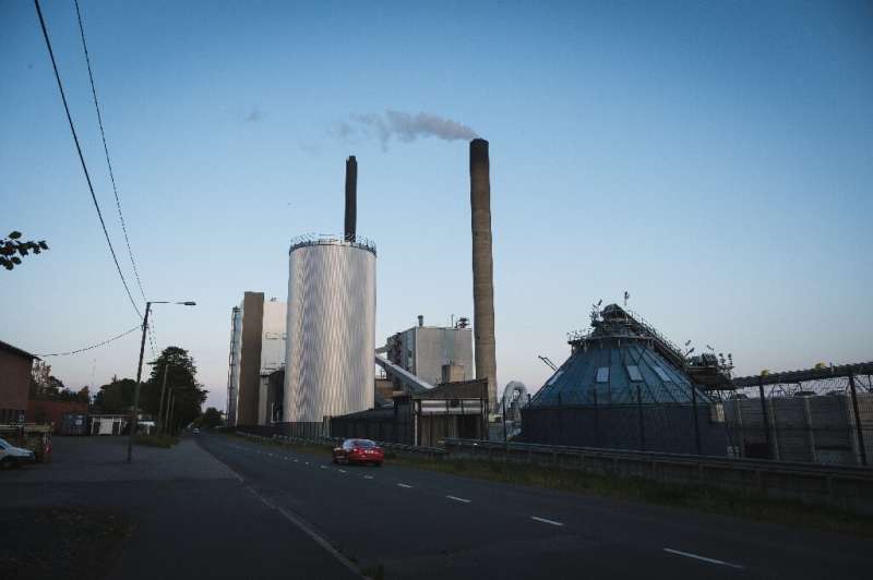 The peat-burning power station at Kuopio, Finland