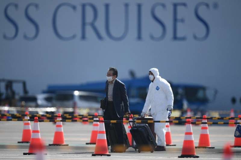There are worries over allowing former Diamond Princess passengers to roam freely around Japan's notoriously crowded cities, eve