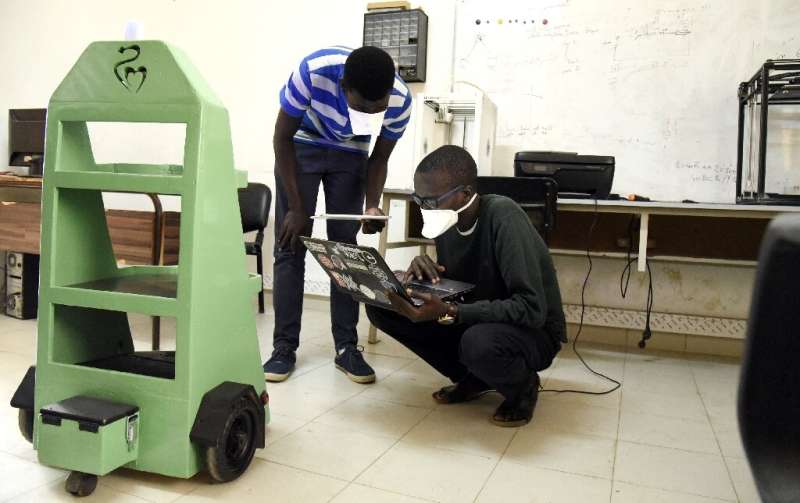 The robot dubbed &quot;Dr. Car&quot; should be able to measure blood pressure and temperature, reducing exposure to infected pat