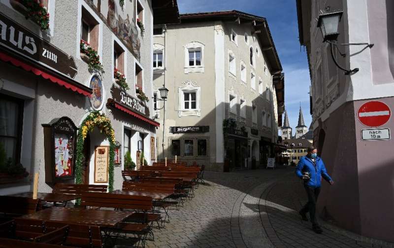 The south German city of Berchtesgaden, after a local lockdown was imposed