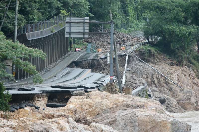 The torrential rain destroyed roads and bridges, cutting off isolated rural communities