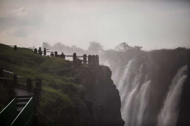 The Victoria Falls, pictured on January 23. A viral video last year that appeared to show that the falls had shrunk to a trickle